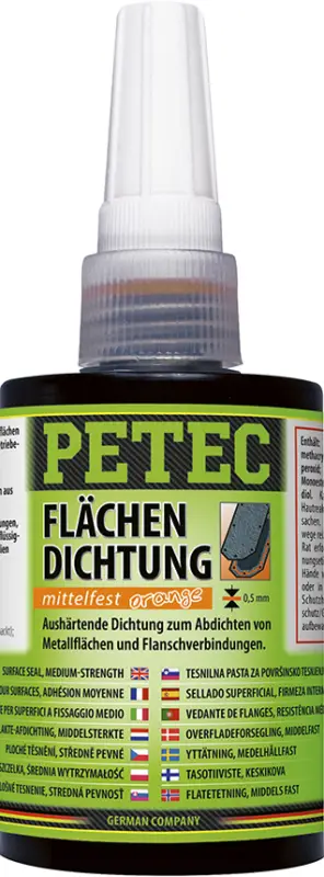 Saisonangebot Petec Dichtstoff Flächendichtung mittelfest aushärtend orange 75ml 97175