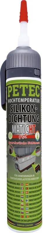 Petec Hochtemperatur-Silikondichtung Matic rot 200ml 97820 Rabatt