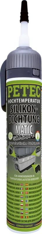 Preiswert Petec Hochtemperatur-Silikondichtung Matic schwarz 200ml 97720