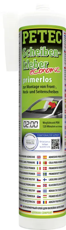 Petec Scheibenklebstoff Scheibenkleber Kartusche economic 290ml 84290 Zertifiziert