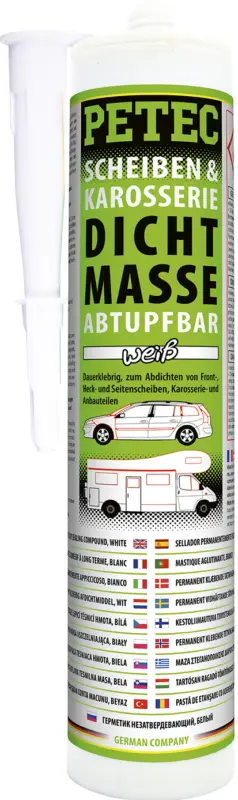 Petec Scheiben Karosseriedichtmasse Scheibendichtmasse weiß 310ml 83290 Mega-Angebot