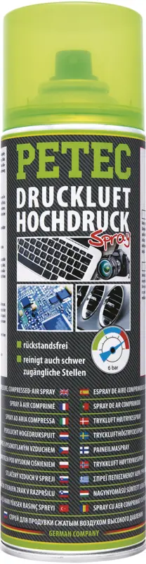 Petec Druckluftspray Hochdruck Hockdruckspray 400ml 72150 Preiswert