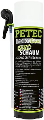 Petec Karosserieschaum Sprühbarer Akustikschaum-Dämmstoff 2K 400ml 98140 Kracherpreis