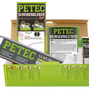 Geprüft Petec Scheibenkleber Set Schlauchbeutel Front Seitenscheiben 400ml 83433