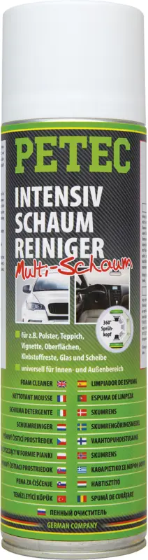 Finale Aktion Petec Intensiv Schaum Reiniger Schaumreiniger Spray Multi-Schaum 500ml 72850