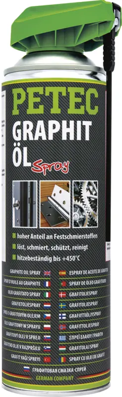Petec Graphitöl Graphit Spray Universal-Öl 500ml 72250 Sale