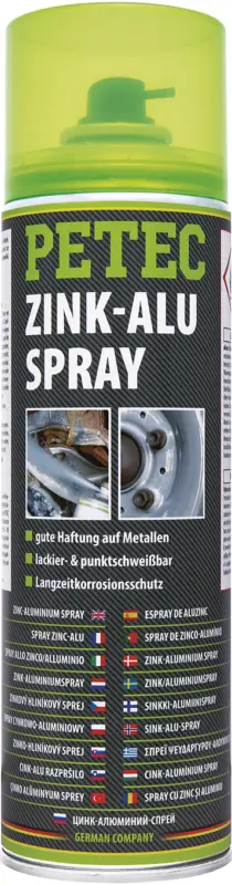 Petec Rostschutzgrundierung Zink-Alu-Spray silber matt 500ml 71050 Begrenztes Angebot