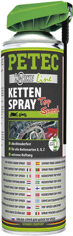 Sonderaktion Petec Kettenspray Antrieb Fahrrad Motorrad Schmiermittel Fett Öl 500ml 70550