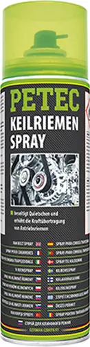 Sichere Zahlung Petec Keilriemenspray für Riemenschlupf Förderbänder Antriebsbänder 500ml 70460