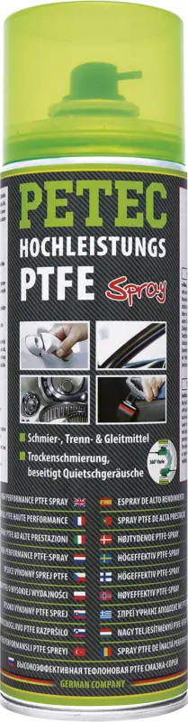 Petec Hochleistungs- PTFE- Spray Trockenschmierstoff 500ml 74050 Neu Im Sortiment