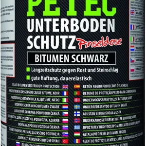 Petec Unterbodenschutz Bitumen Pinseldose streichbar schwarz 1L 73100 Mega-Angebot