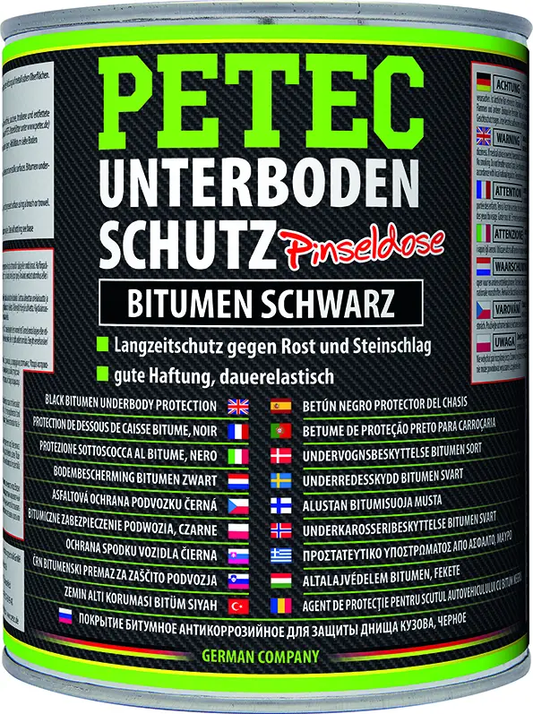Petec Unterbodenschutz Bitumen Pinseldose streichbar schwarz 1L 73100 Mega-Angebot