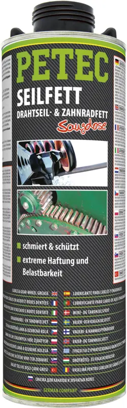 Petec Seilfett Drahtseilfett Zahnradfett Saugdose 1L 73610 Super-Preis