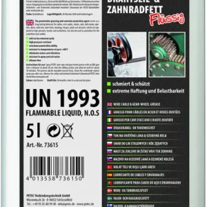 Begrenztes Angebot Petec Seilfett Drahtseilfett Zahnradfett Kanister 5L 73615