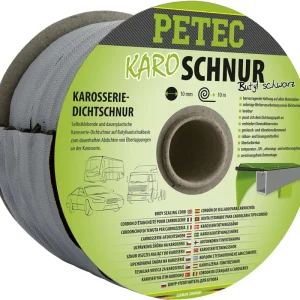 Petec Dichtstoff Karo-Schnur, Karosseriedichtschnur Butyl, rund schwarz 87510 Rabatt