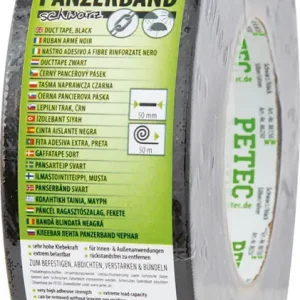 Petec Klebeband Powertape Panzerband schwarz Gewebeband Gaffatape 50m 86150 Highlight