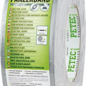 Petec Klebeband Powertape Panzerband silber Gewebeband Gaffatape Rolle 86250 Super-Preis