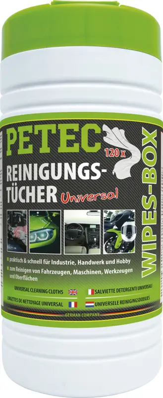 Begrenztes Angebot Petec Reinigungstücher Tücher Wipes-Box praktisch & schnell 82120
