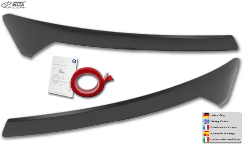 RDX Scheinwerferblenden für FORD Transit Courier & Tourneo Courier (N1P / N3P | 2024+) Böser Blick Markenware