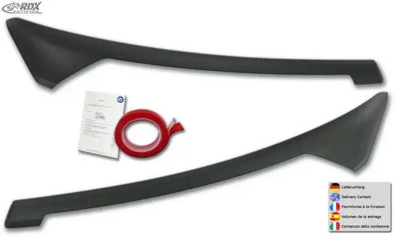 Saisonangebot RDX Scheinwerferblenden für FORD Transit Courier & Tourneo Courier (N1P / N3P | 2024+) Böser Blick