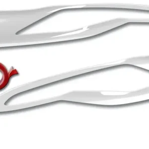 Direkt Vom Hersteller RDX Scheinwerferblenden für FORD Transit Custom & Tourneo Custom (2012-2018) weiß glänzend Böser Blick