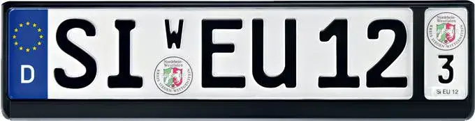 Online Kaufen Erukomfort - Kennzeichenhalter für den komfortablen Wechsel.