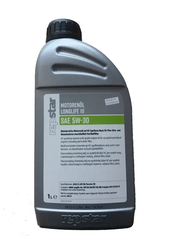 Letzte Chance Motoröl Longlife III 5W-30 von Repstar