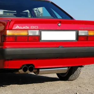 Fox Audi 80/90 Typ 85 quattro Facelift Endschalldämpfer - 2x76 Typ 14 Letzte Chance