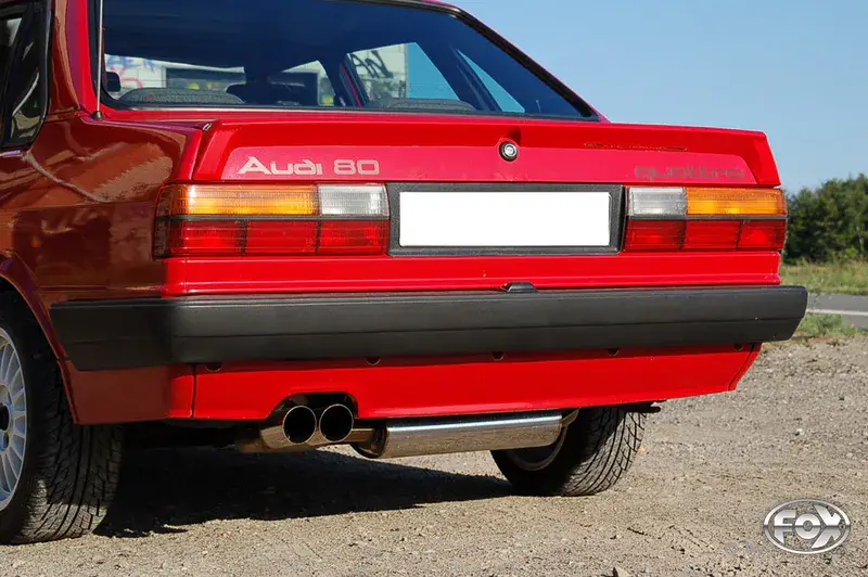 Fox Audi 80/90 Typ 85 quattro Facelift Endschalldämpfer - 2x76 Typ 14 Letzte Chance
