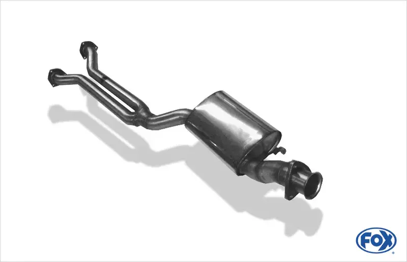 Billig Fox Audi 80/90 Typ 89 quattro Vorschalldämpfer für Modelle mit langem Kat (Gesamtlänge Flansch/ Flansch ca. 1,6m)