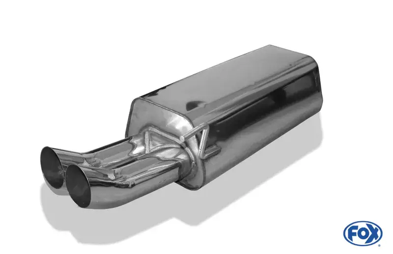 Schneller Versand Fox Audi 80 Typ B4 Limousine & Avant Endschalldämpfer Ø63,5mm - 2x76 Typ 18