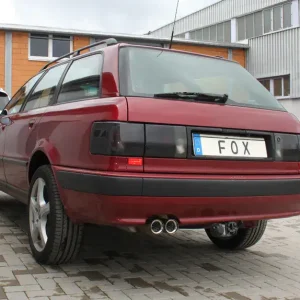 Zertifiziert Fox Audi 80 Typ B4 quattro Endschalldämpfer - 2x76 Typ 11