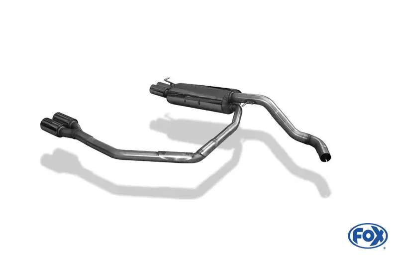 Bestpreis Fox Audi A3 Typ 8L EndschalldämpferAusgang rechts/links Ø63,5mm - 2x76 Typ 13 rechts/links