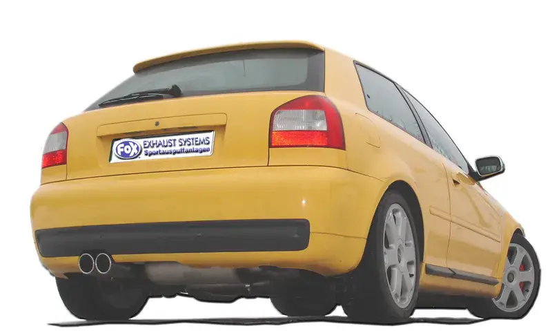 Rabatt Fox Audi S3 Typ 8L Endschalldämpfer Ø70mm - 2x80 Typ 16