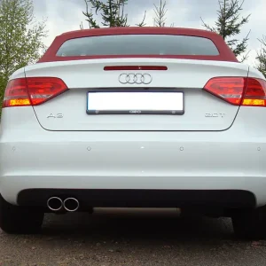 Markenware Fox Audi A3 - 8P (Cabrio) Endschalldämpfer Ø70mm einseitig - 2x76 Typ 17