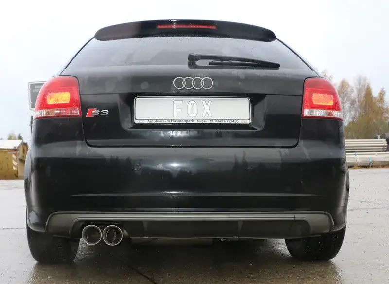 Fox Audi S3 - 8P Endschalldämpfer - 2x90 Typ 25 Preisreduziert