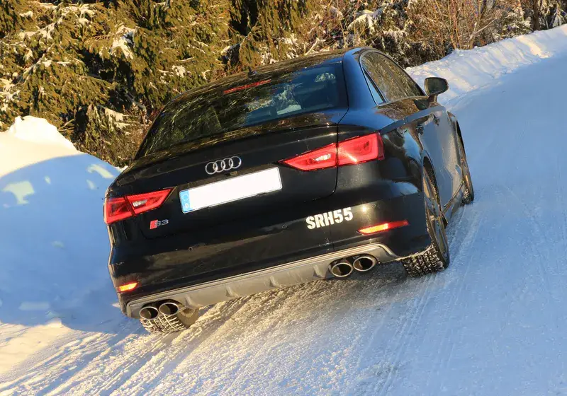 Fox Audi S3 - 8V Limousine + Cabrio Endschalldämpfer Ausgang rechts/links - 2x106x71 Typ 44 rechts/links Heißes Angebot