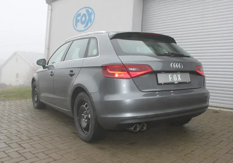 Finale Aktion Fox Audi A3 - 8V Sportback Endschalldämpfer einseitig - 2x80 Typ 25