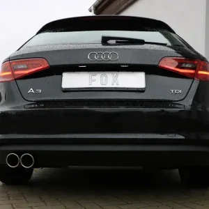 Fox Audi A3 - 8V Sportback Endschalldämpfer einseitig - 2x90 Typ 16 Begrenztes Angebot