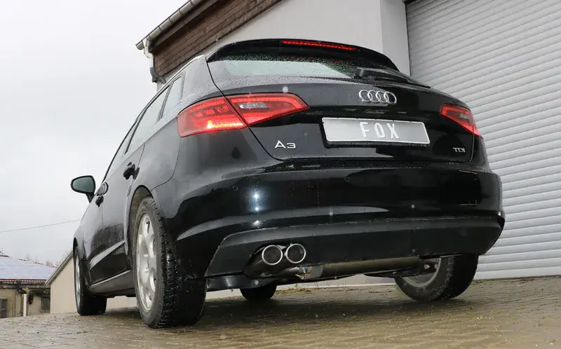 Fox Audi A3 - 8V Sportback Endschalldämpfer einseitig - 2x88x74 Typ 32 Saisonangebot