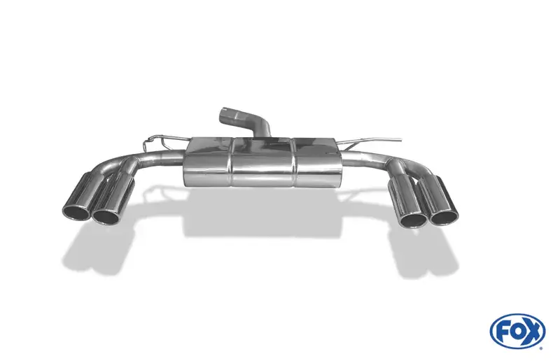 Markenprodukt Fox Audi A3 - 8V Sportback Endschalldämpfer Ausgang rechts/links - 2x88x74 Typ 32 rechts/links