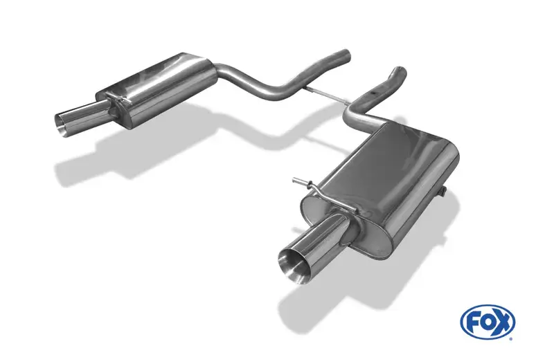 Zertifiziert Fox Audi S4 B6 Endschalldämpfer rechts/links - 1x90 Typ 24 rechts/links