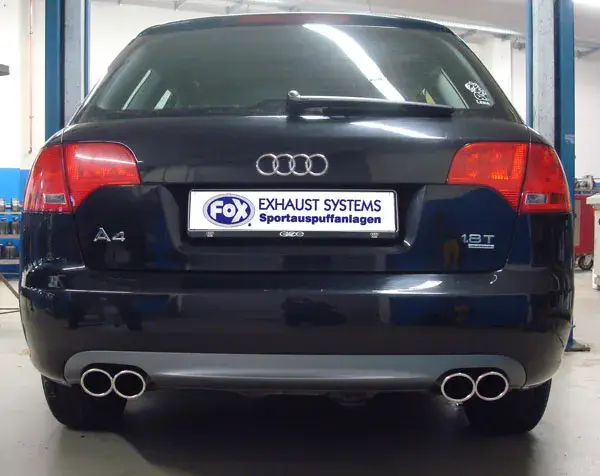 Highlight Fox Audi A4 B7 - 1,8l T Endrohrpaar zum Aufschweißen - 2x88x74 Typ 32 rechts/links