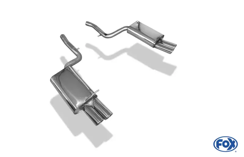Fox Audi A4 Typ B7 quattro Endschalldämpfer rechts/links Ø63,5mm für 4-Rohr - 2x88x74 Typ 32 Jetzt Kaufen