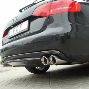 Zertifiziert Fox Audi A4/A5/ S5 quattro - B8/ 8T Endschalldämpfer rechts/links für 2-Rohr zweiflutig - 2x90 Typ 17 rechts/links