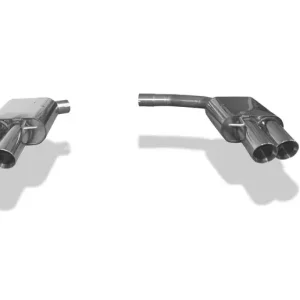 Fox Audi A4/A5/ S5 quattro - B8/ 8T Endschalldämpfer rechts/links für 2-Rohr zweiflutig - 2x90 Typ 25 rechts/links Nur Für Kurze Zeit