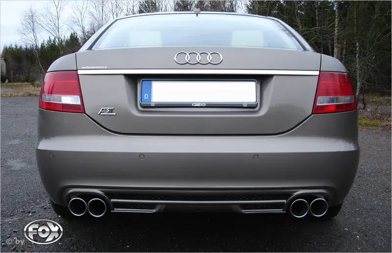 Expressversand Fox Audi A6 Typ 4F quattro Endschalldämpfer rechts/links Ø63,5mm - 2x76 Typ 17 rechts/links