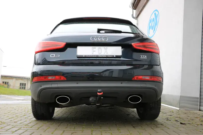 Fox Audi Q3 quattro Diesel Endschalldämpfer Ausgang rechts/links - 160x90 Typ 38 rechts/links Bestpreis