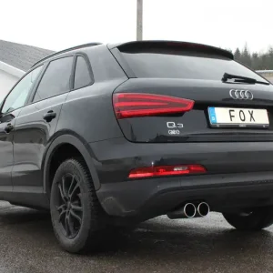 Fox Audi Q3 quattro - Benzin Endschalldämpfer - 2x80 Typ 12 Echt