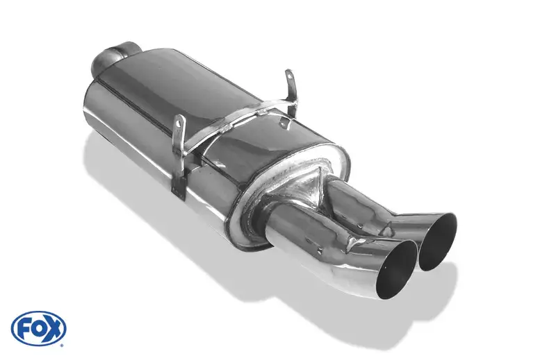 Fox BMW E36 318is Endschalldämpfer Ø63,5 - 2x76 Typ 18 Saisonangebot